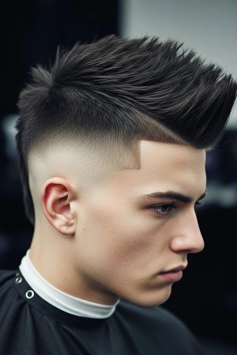 Burst Fade with Faux Hawk