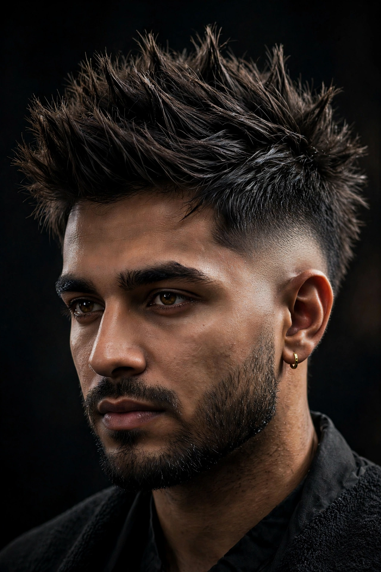 Burst Fade with Faux Hawk
