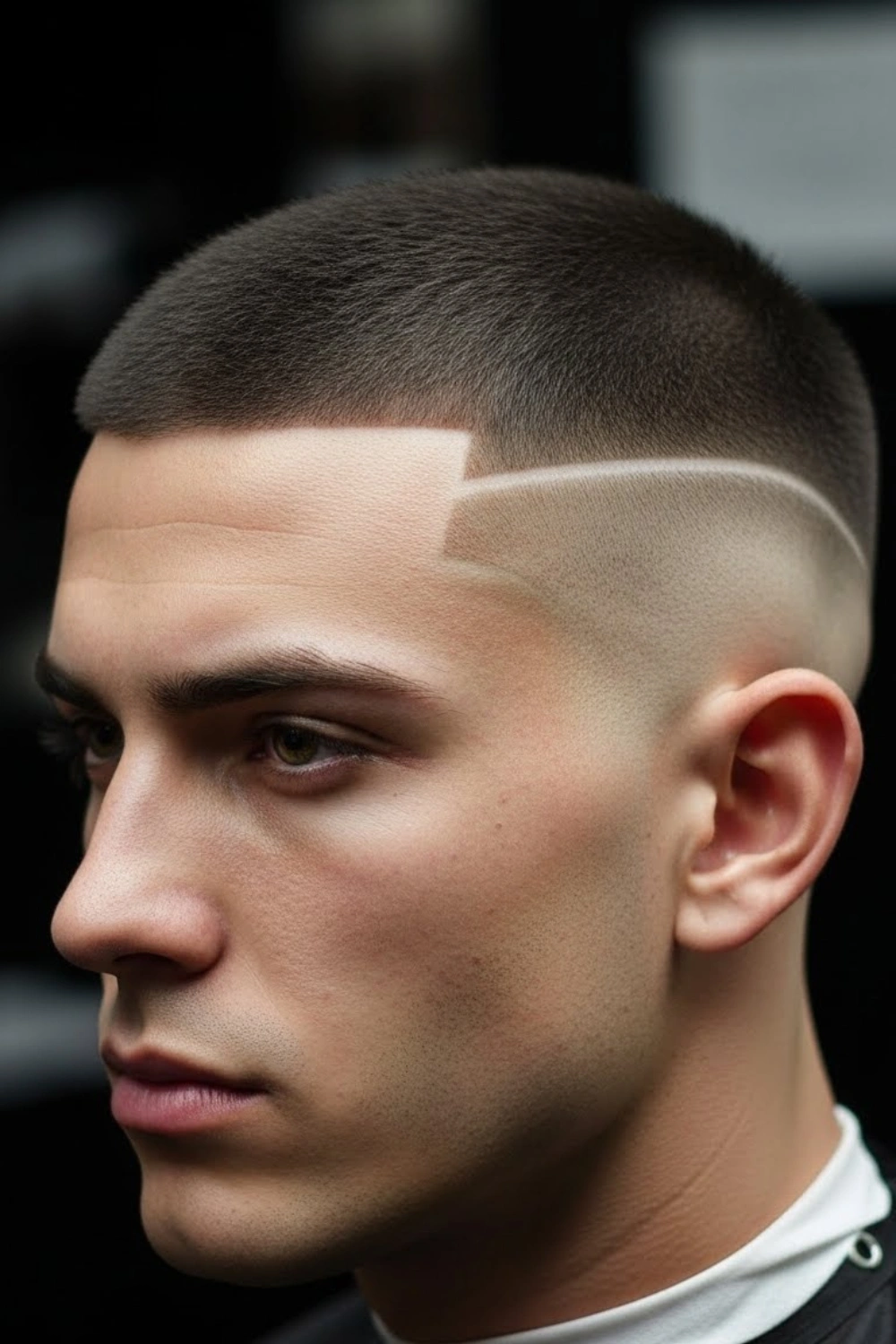 Buzz cut with beard for men 2026 featuring a sharp skin fade