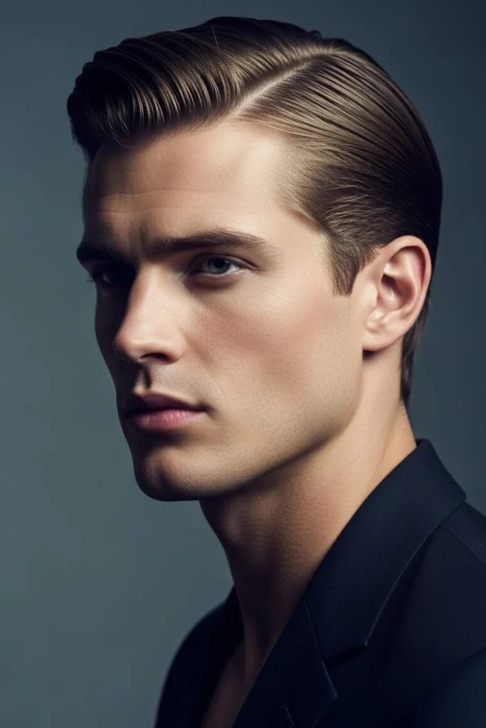 Old money haircut men — classic side part medium style 2026