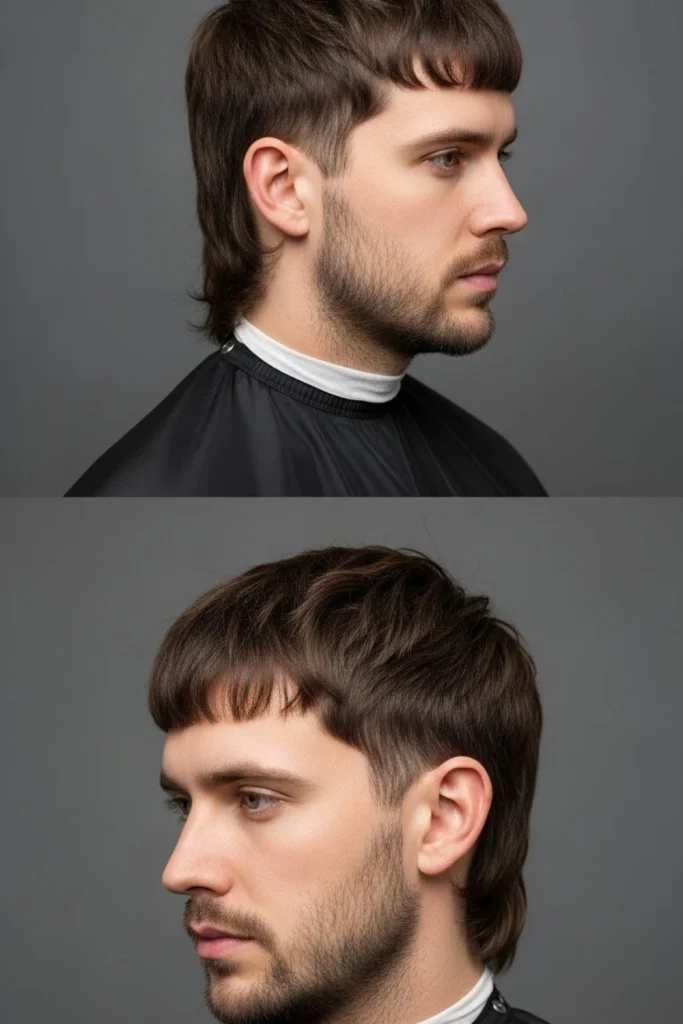 Clean Classic-to-Modern Mullet Transformation
