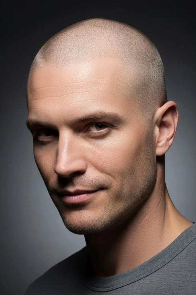 Clean Shaved Buzz Cut Look