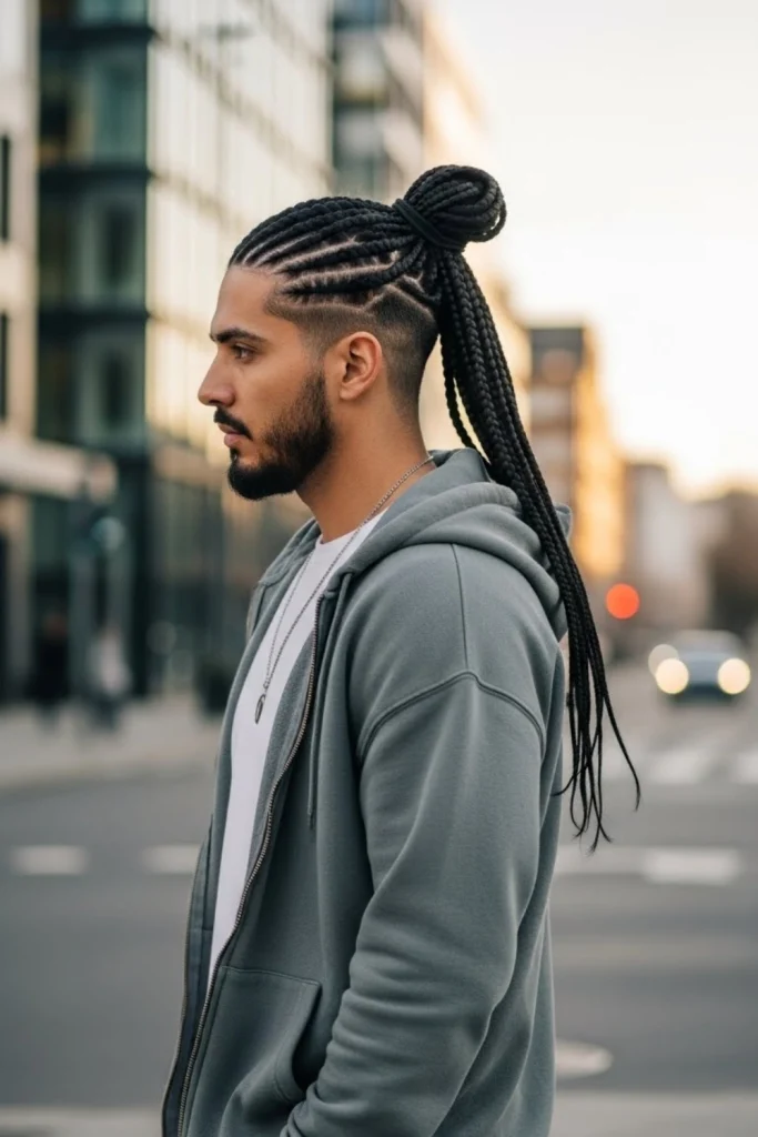 Cornrows with Ponytail