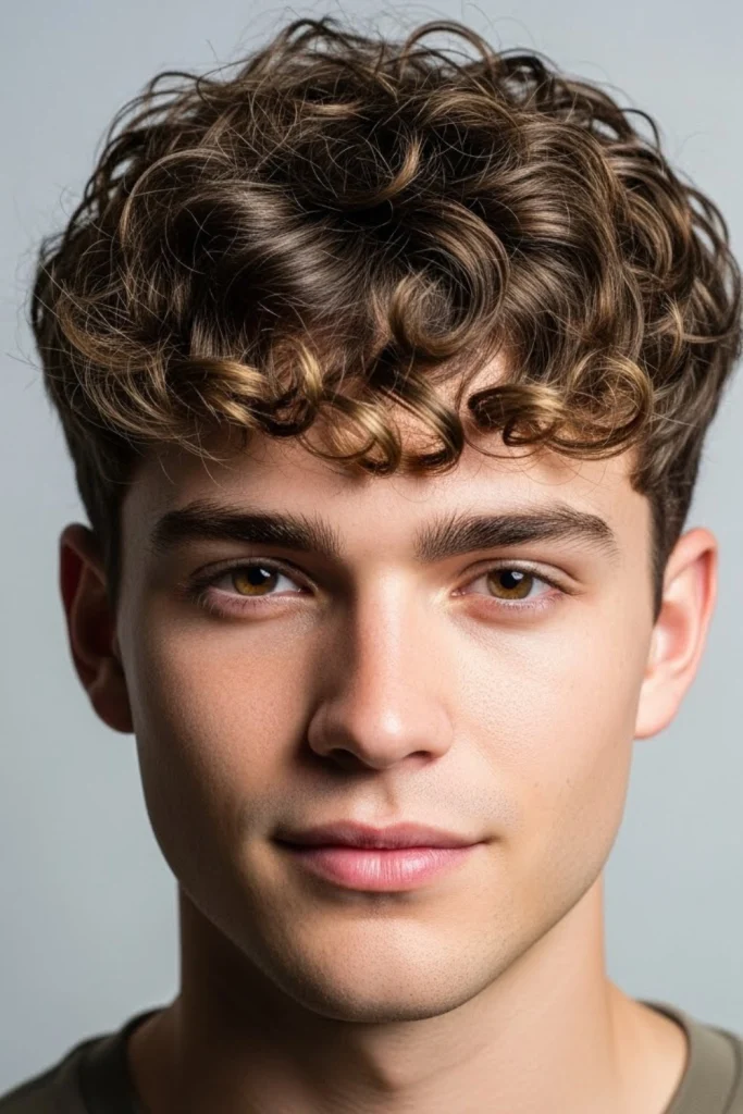 Curly Fringe Haircut
