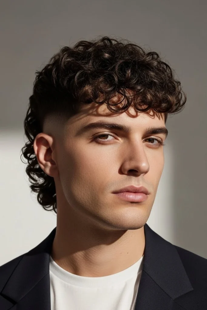 Curly Modern Mullet