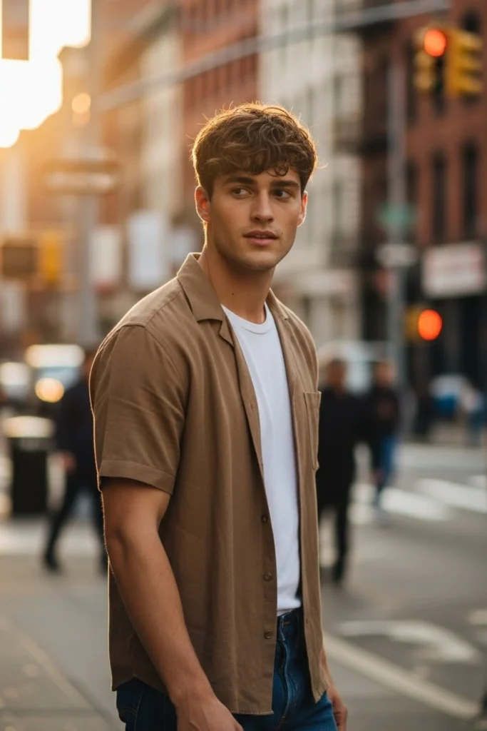 Wavy Fringe Hairstyle