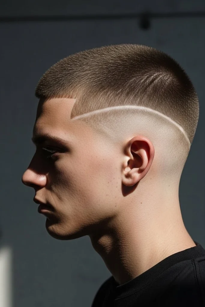 High Fade with Buzz Cut