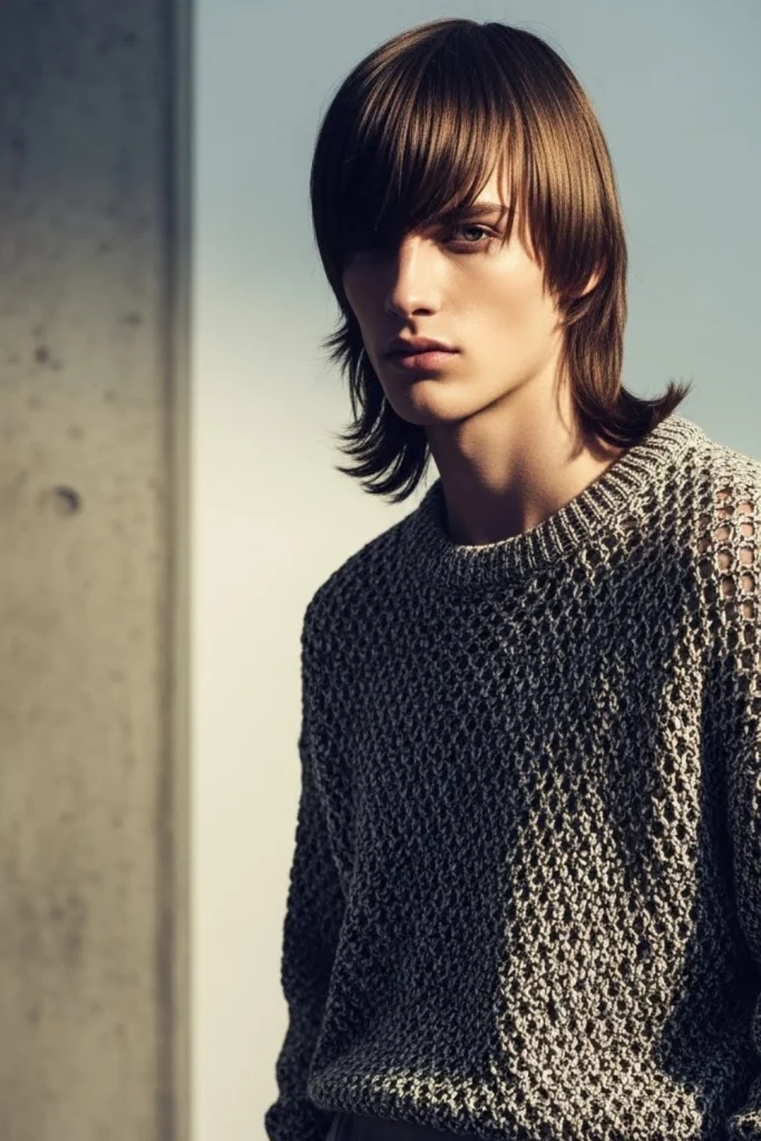 Long Fringe with Middle Part