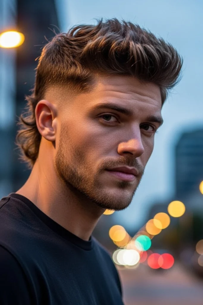 Low Fade Modern Mullet