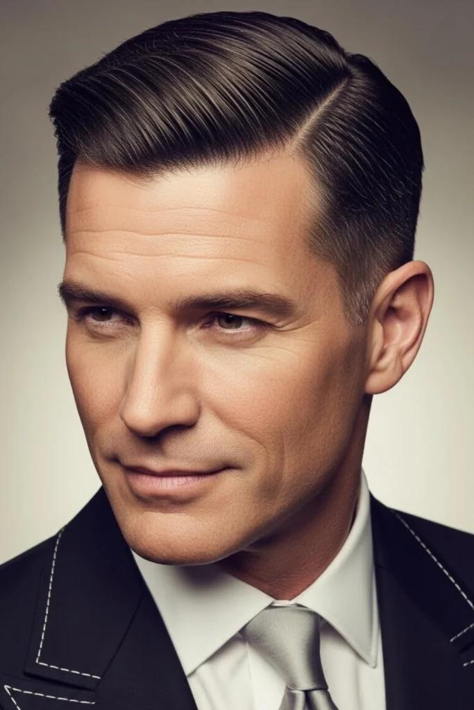 Low Fade with Comb Over