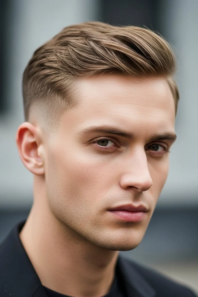 Low Taper Fade for Thin Hair Men
