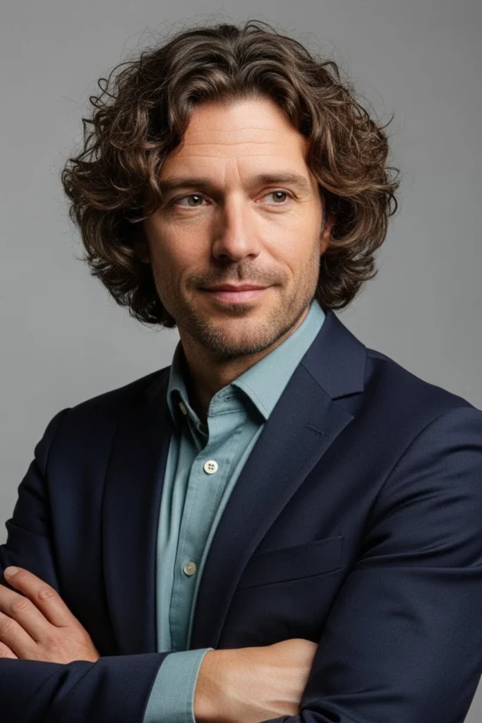 Medium Length Curly Style