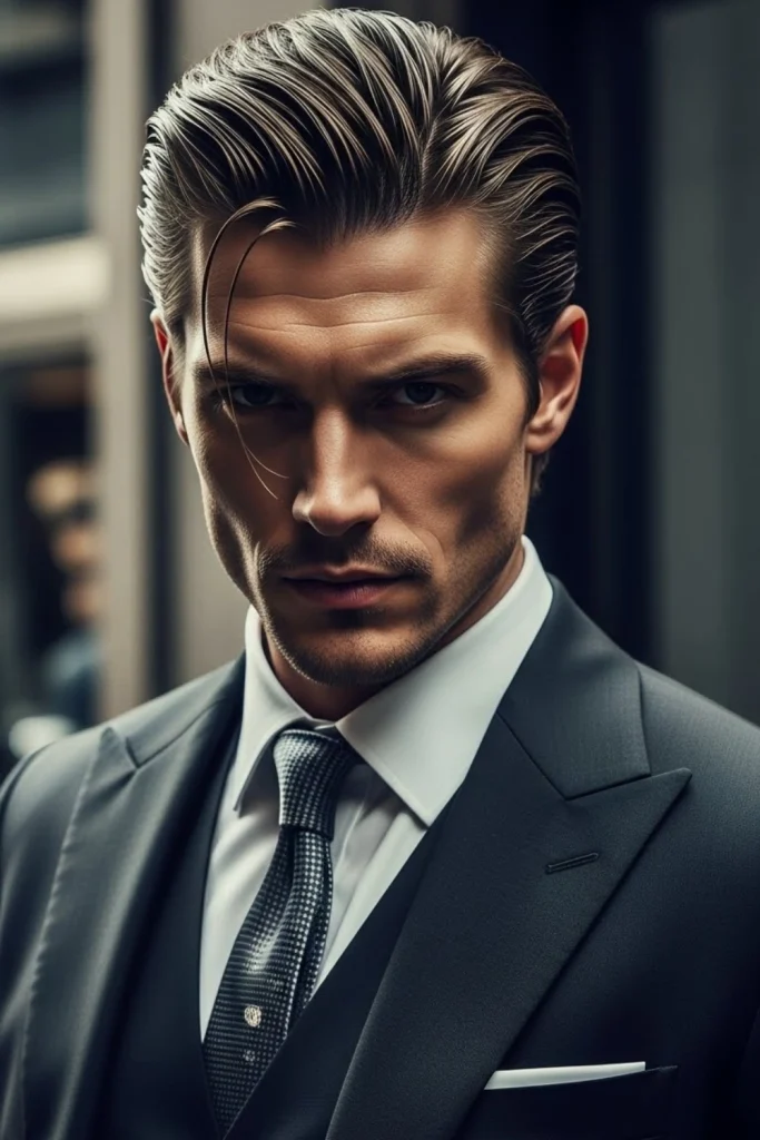 Medium Length Slick Back