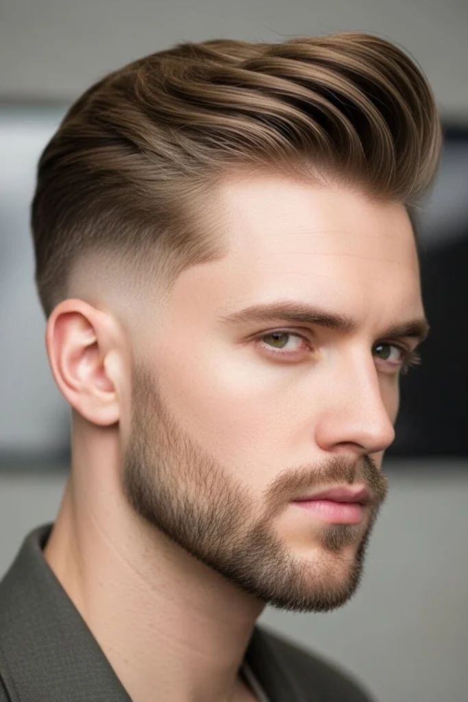 Mid Fade with Long Top