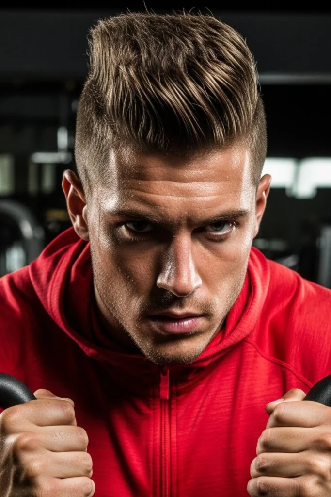 Military-Inspired Red High and Tight
