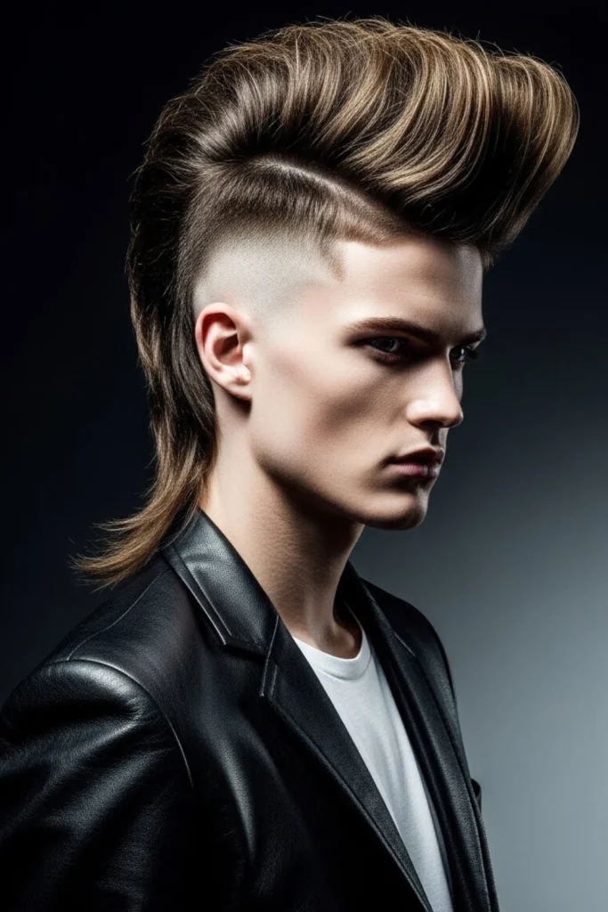 Mohawk-Inspired Modern Mullet