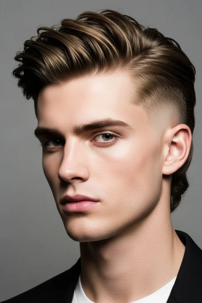 Modern Textured Mullet Fade