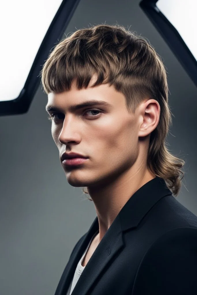 Mullet With Fringe Bangs