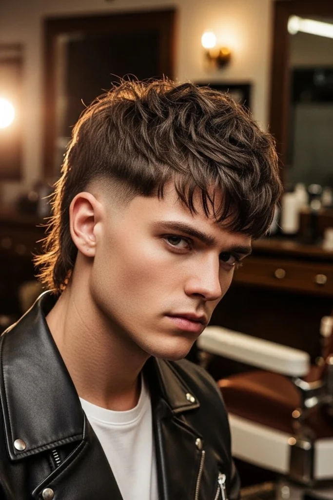 Mullet With Razor Texture