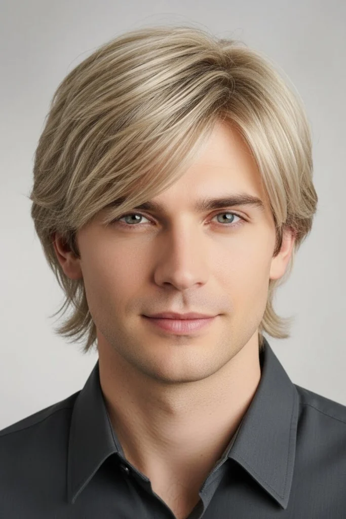 Sandy Blonde Layered Cut