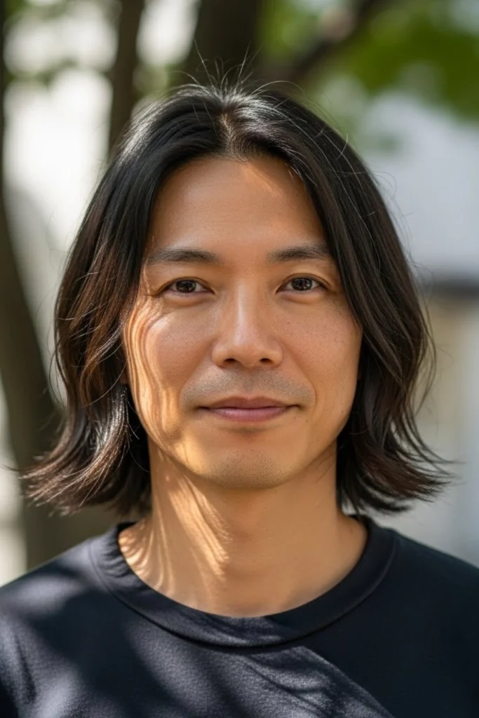Shoulder-Length Straight Hair