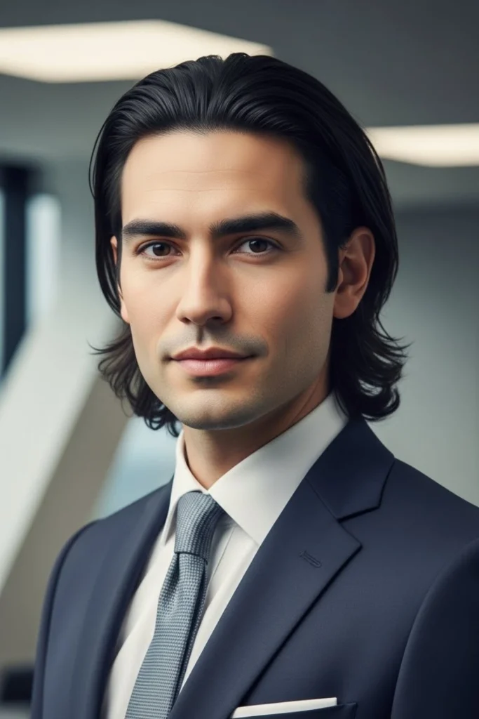 Side-Parted Long Hair