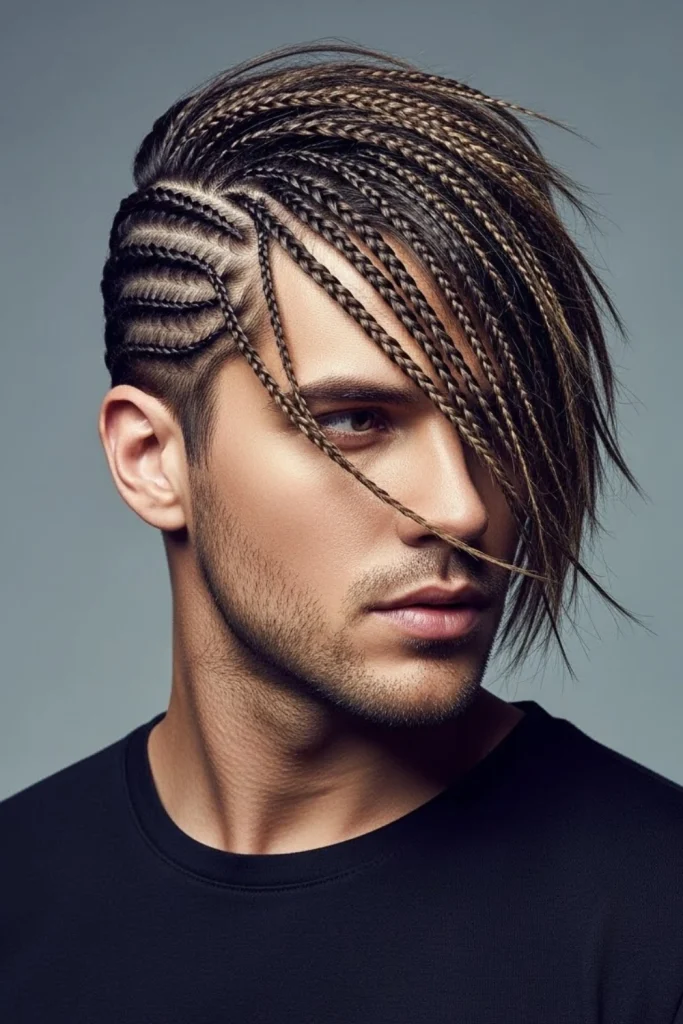 Side-swept box braids for women 2026 elegant protective style