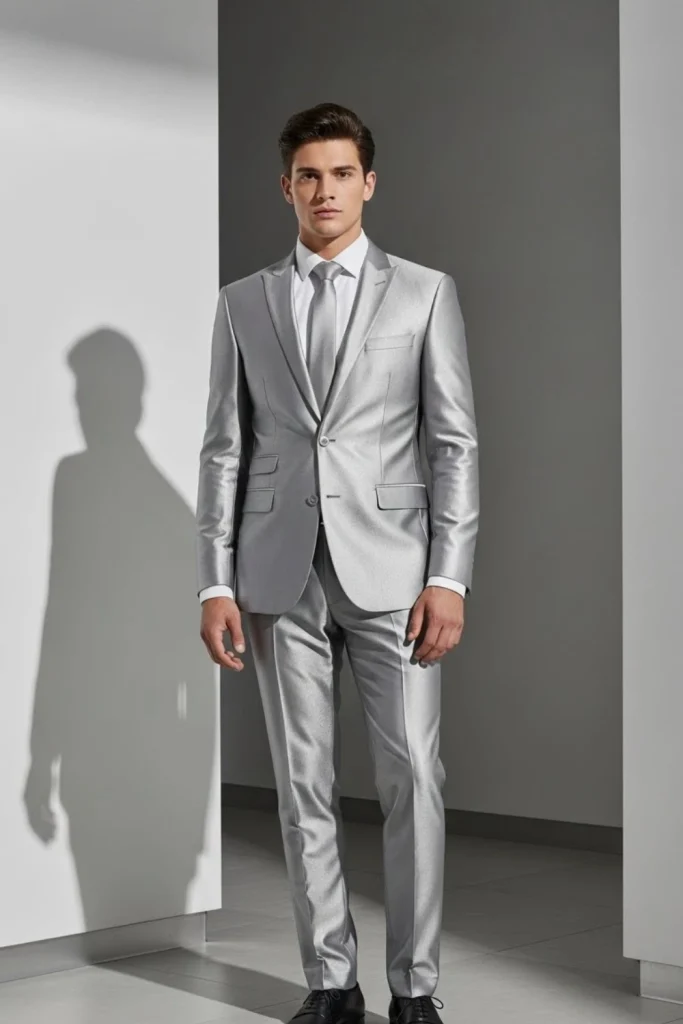 Silver Monochrome Minimalist Look