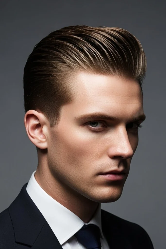Slick Back Mid Fade