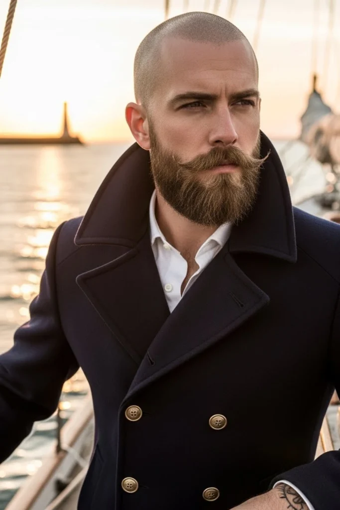 The Anchor Beard with Bald Fade
