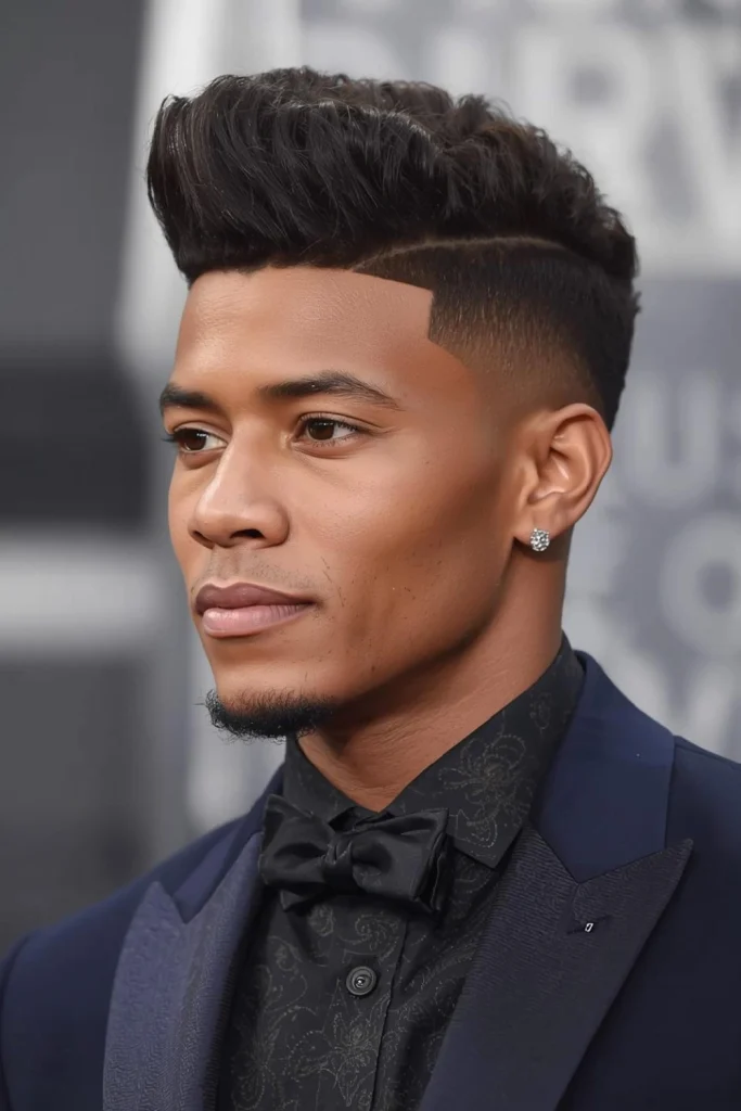 The Michael B. Jordan Sharp Fade Quiff