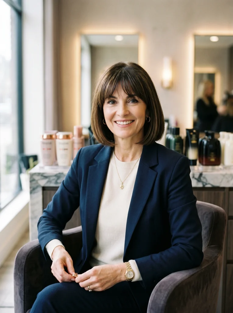Chin-Length French Bob with Bangs