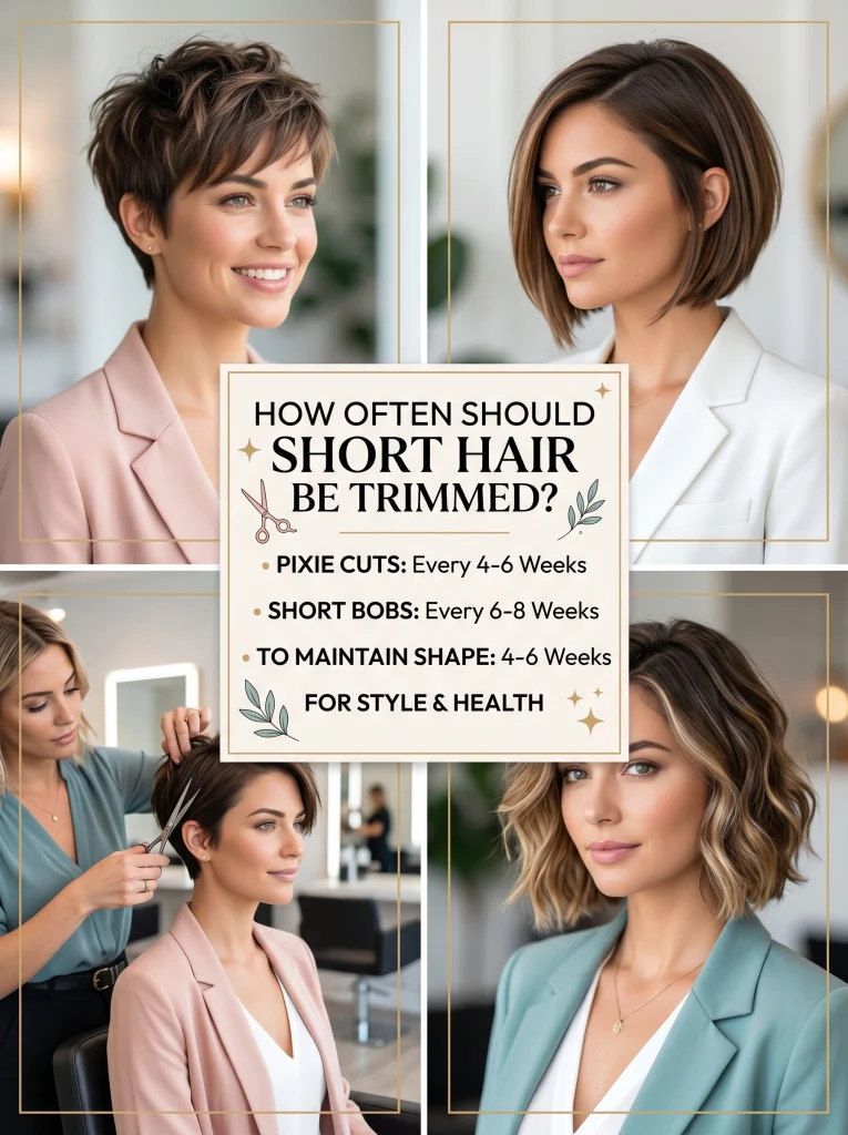 How often should short hair be trimmed