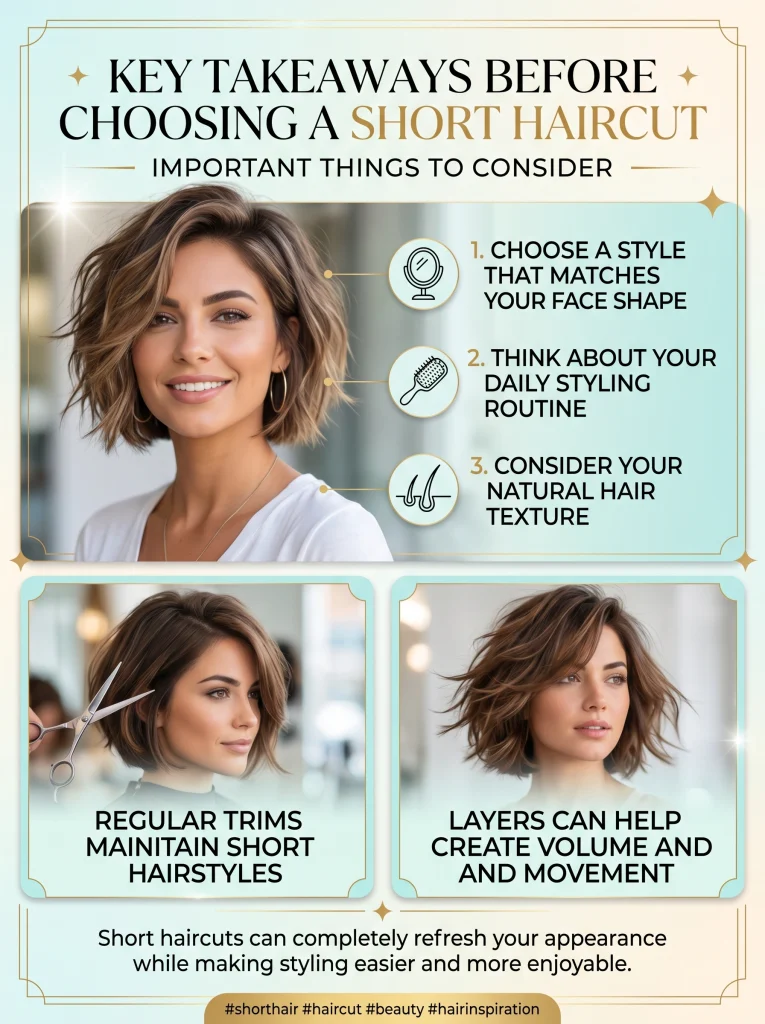 Key Takeaways Before Choosing a Short Haircut