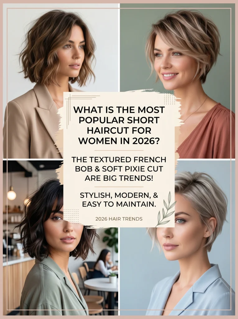 What is the most popular short haircut for women in 2026