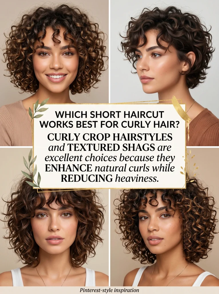 Which short haircut works best for curly hair