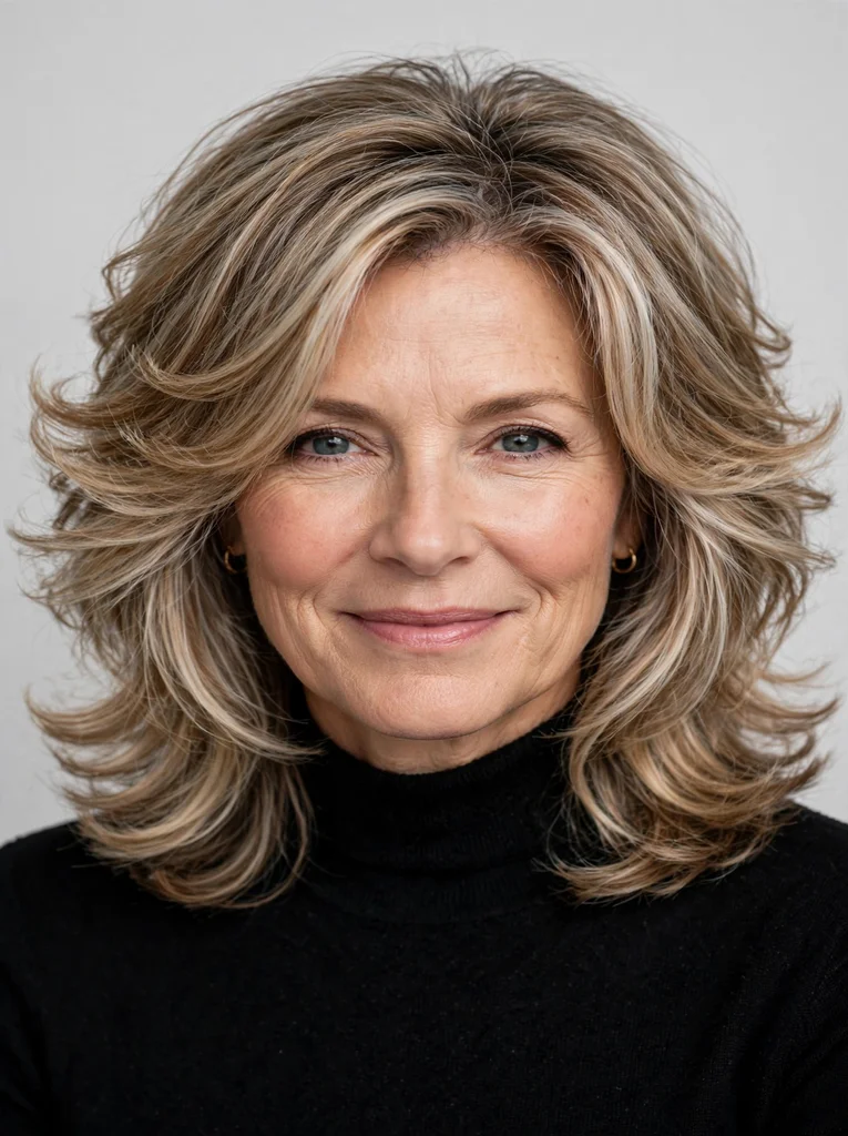 Shoulder-Length Layered Cut