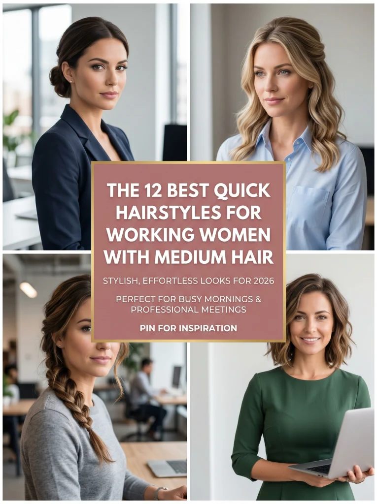 The 12 Best Quick Hairstyles for Working Women with Medium Hair in 2026
