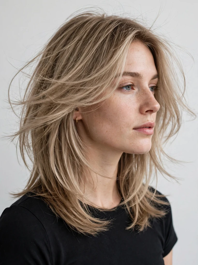 Invisible layer cut for fine hair