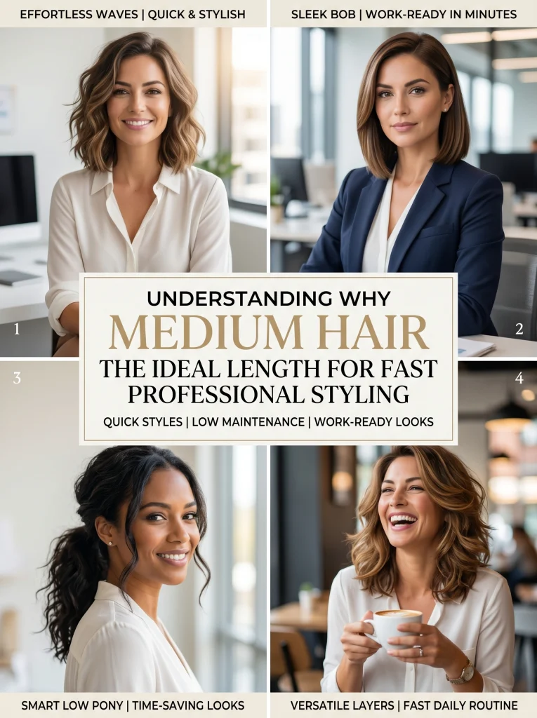 Understanding Why Medium Hair is the Ideal Length for Fast Professional Styling