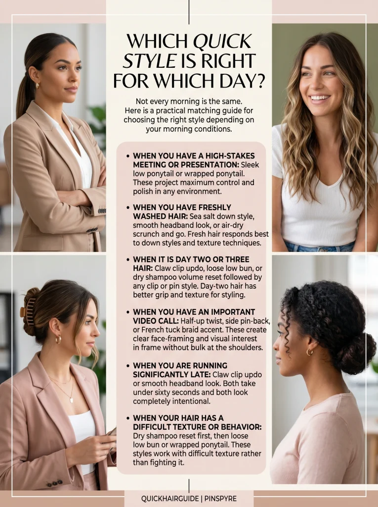 Which Quick Style is Right for Which Day