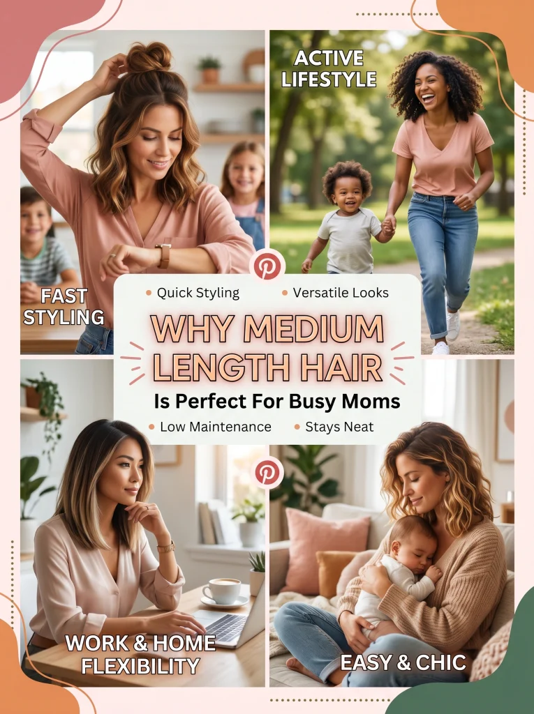 Why Medium Length Hair is Perfect for Busy Moms