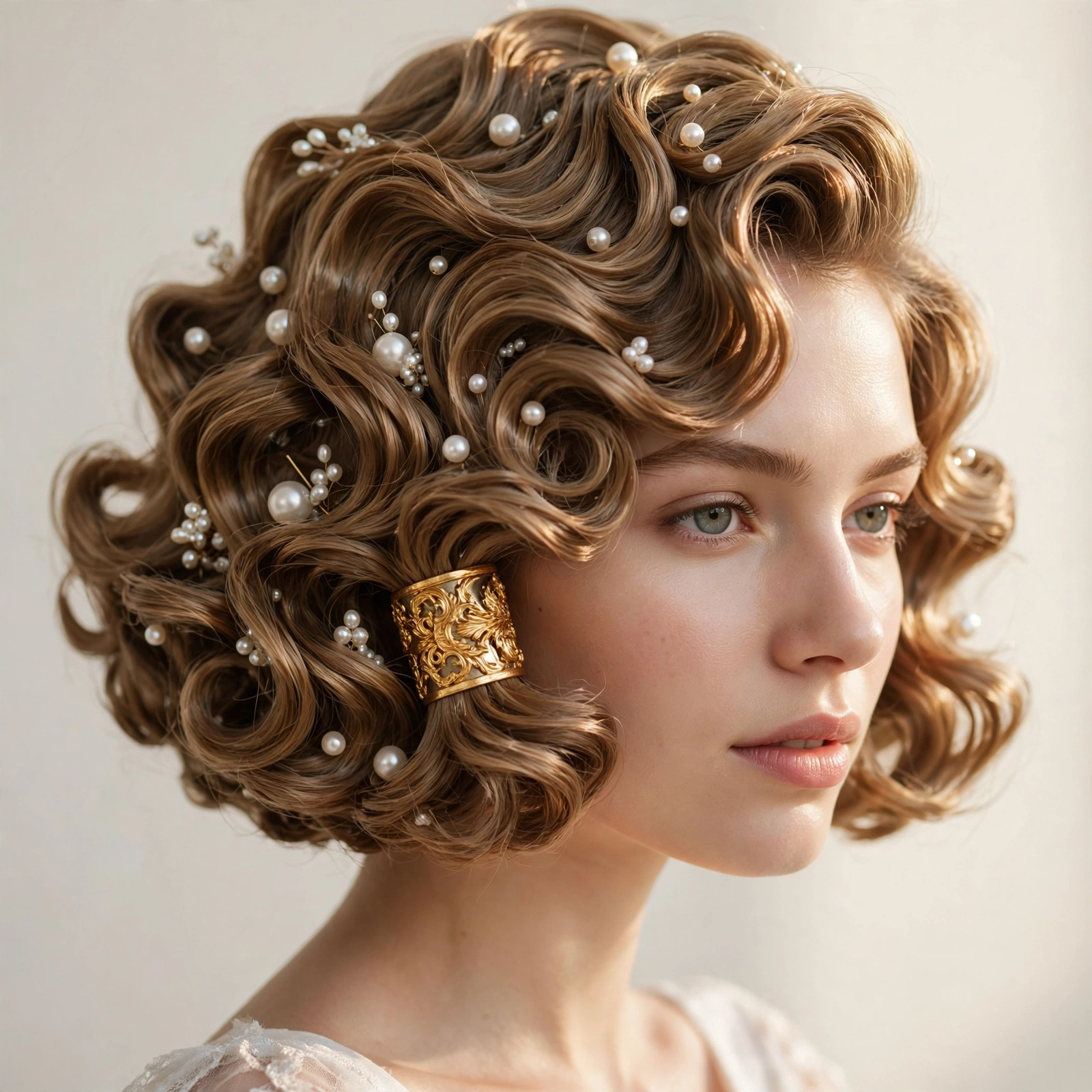 Baroque bob with pearl and gold accessories 2026