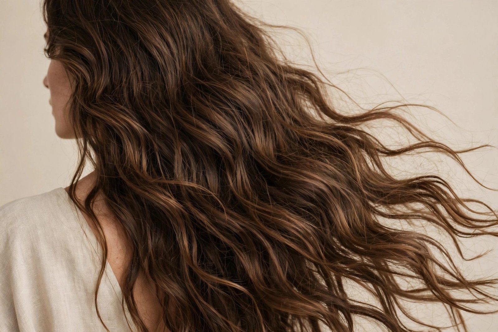 Heatless overnight braid beach waves with soft natural pattern