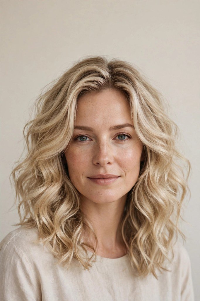 Champagne Blonde Waves