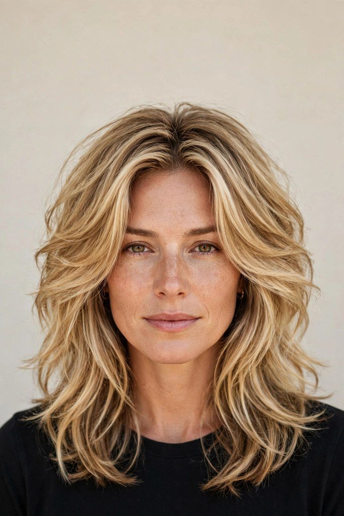 Sun-Kissed Blonde Layers