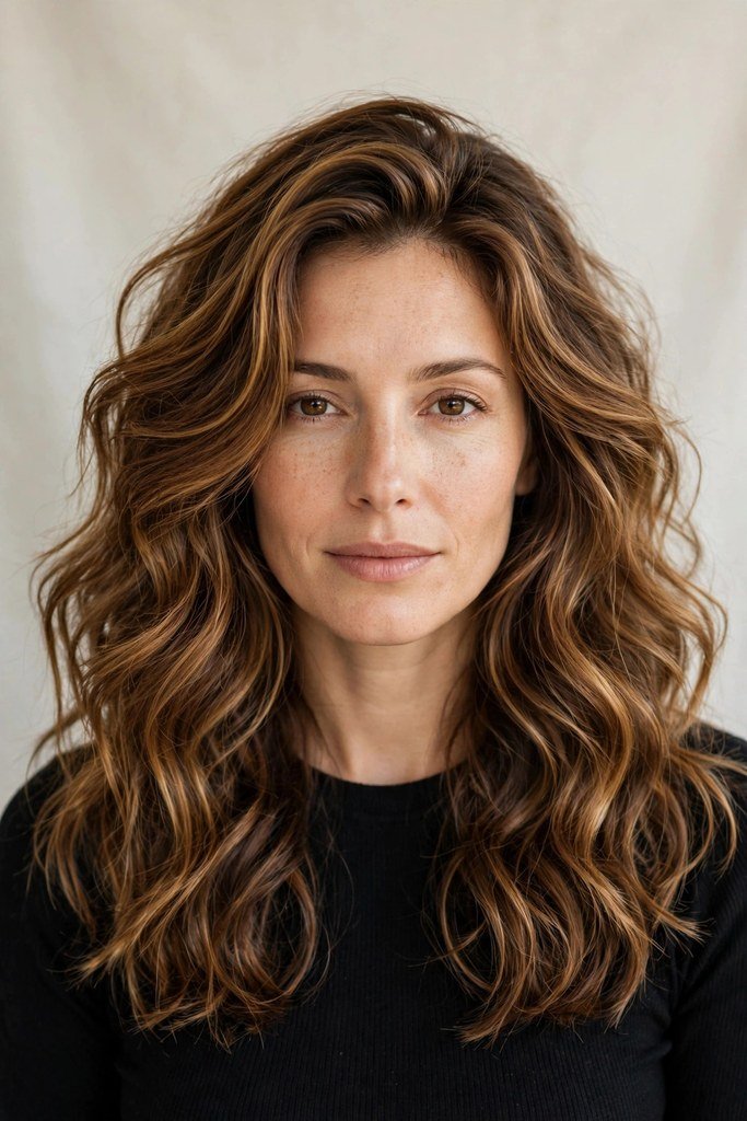 Sun-Kissed Brown Highlights