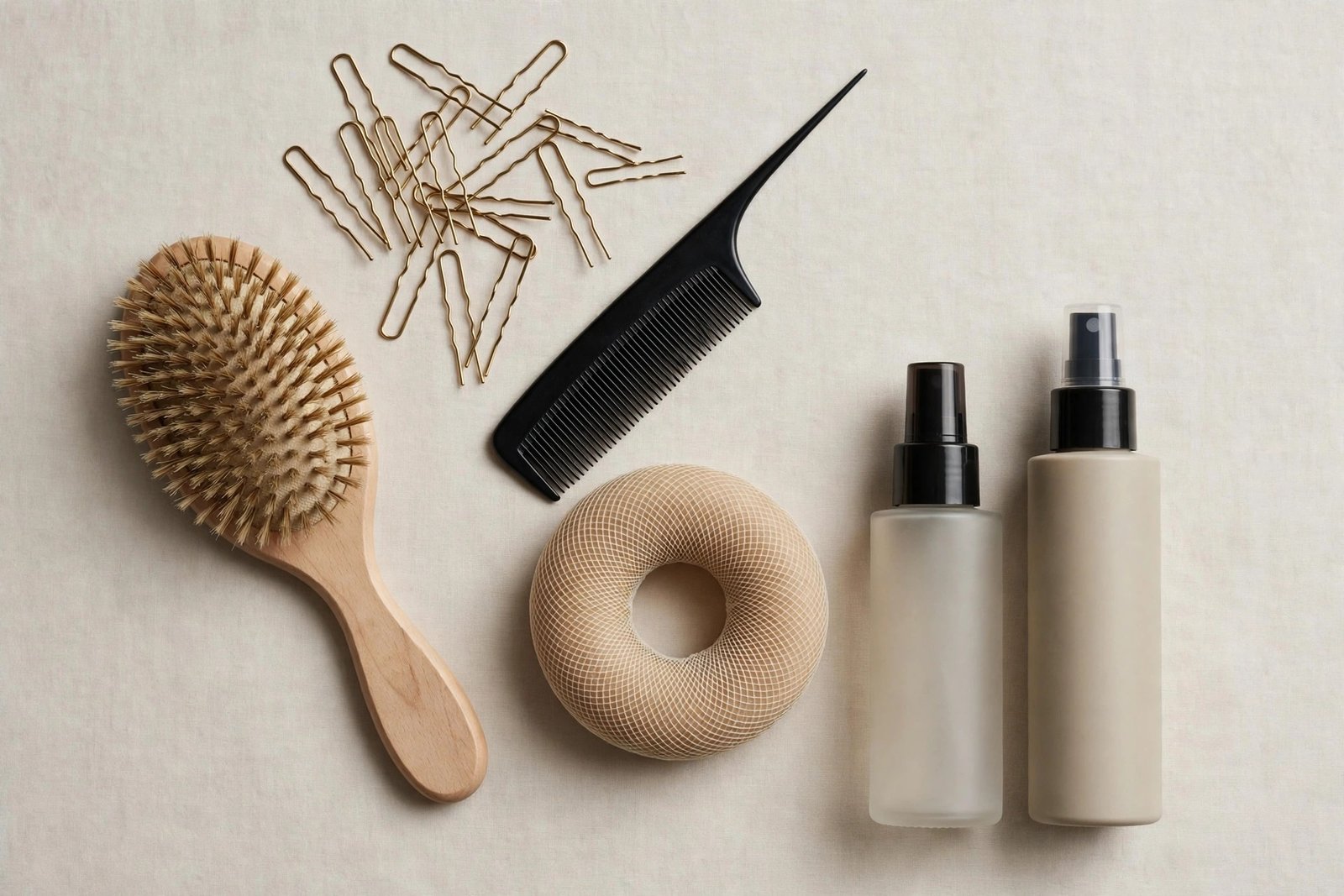 Hair styling routine essentials for creating long-lasting chignon hairstyles