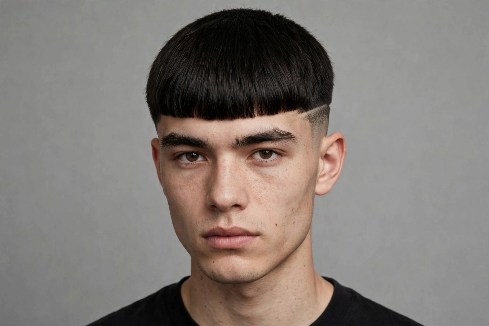 Edgar cut men with buzzed sides and heavy forward fringe