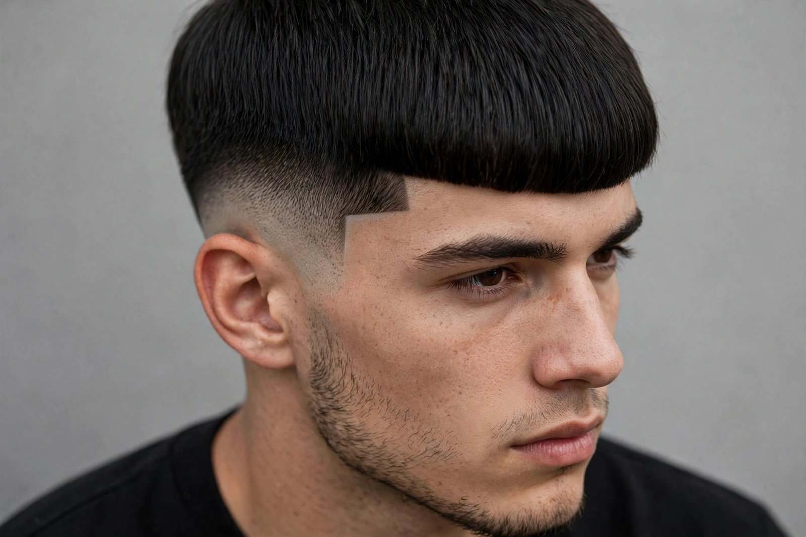 Edgar cut men with defined sharp line up along hairline